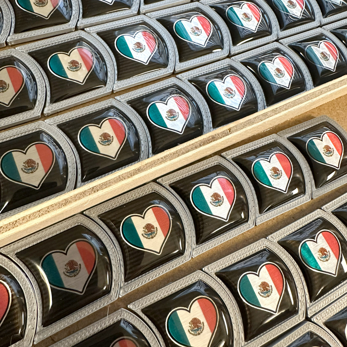 Mexico Flag Heart Lifestyle Badge
