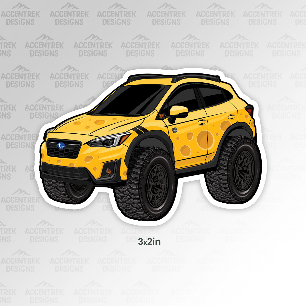 Cheesetrek CARtoon Sticker