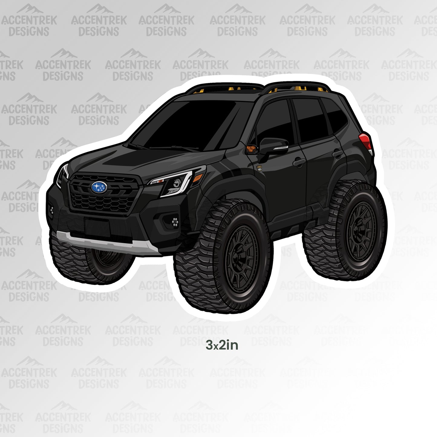 Forester Wilderness CARtoon Sticker