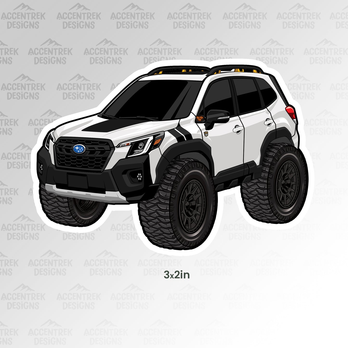 Forester Wilderness CARtoon Sticker