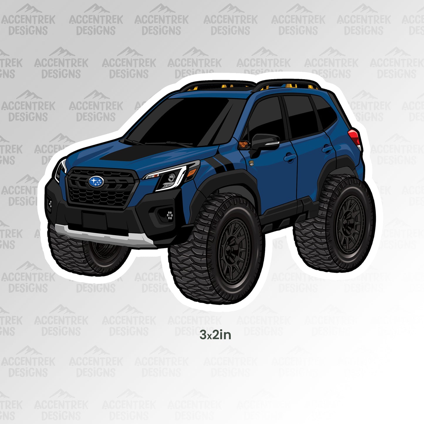 Forester Wilderness CARtoon Sticker