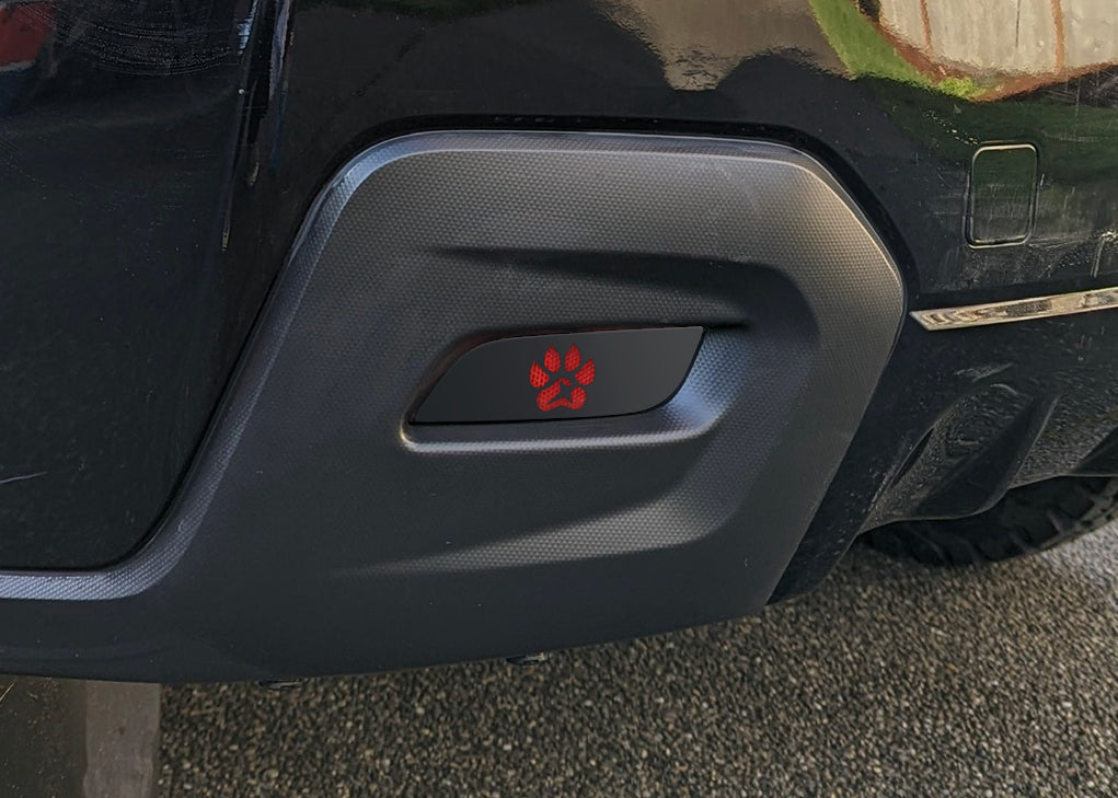 Paw Print Rear Reflector Overlays