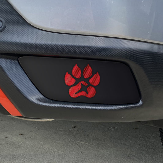 Paw Print Rear Reflector Overlays