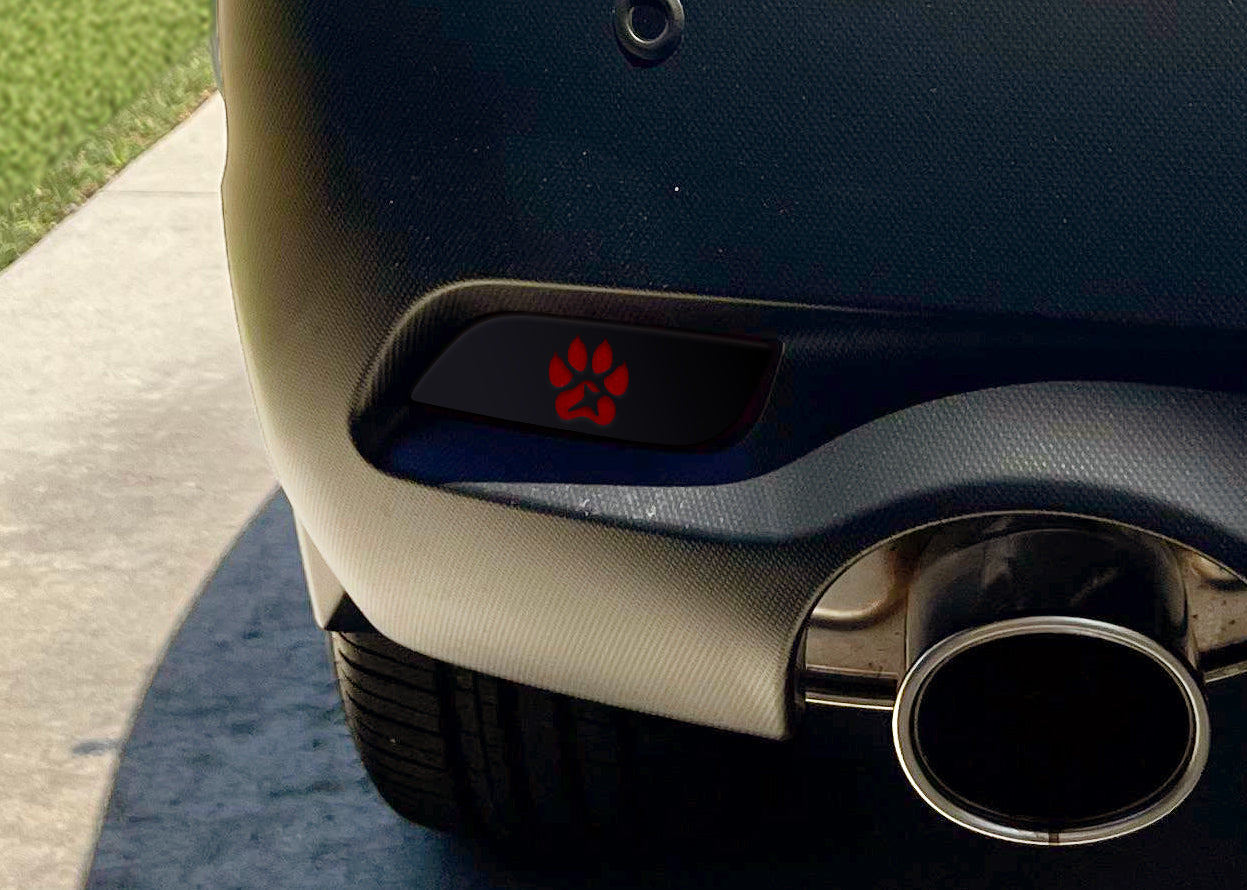 Paw Print Rear Reflector Overlays