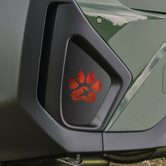 Paw Print Rear Reflector Overlays