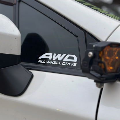 AWD All Wheel Drive Decal Set