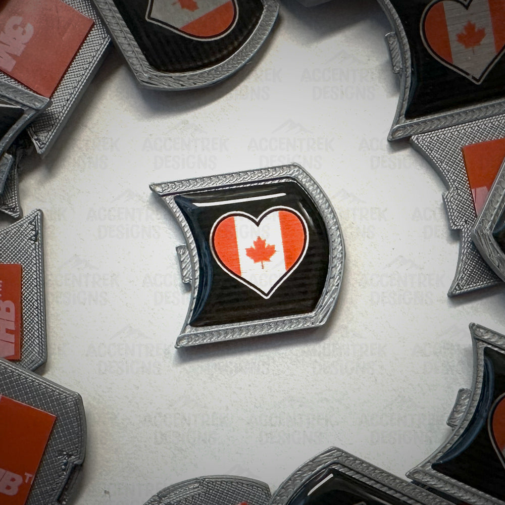 Canada Flag Heart Lifestyle Badge