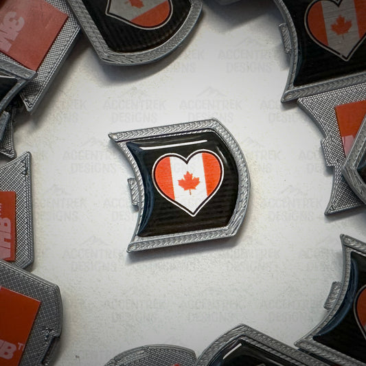 Canada Flag Heart Lifestyle Badge
