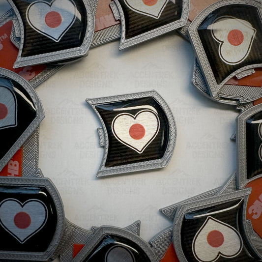 Japan Flag Heart Lifestyle Badge