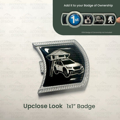 Car Camping Lifestyle Badge