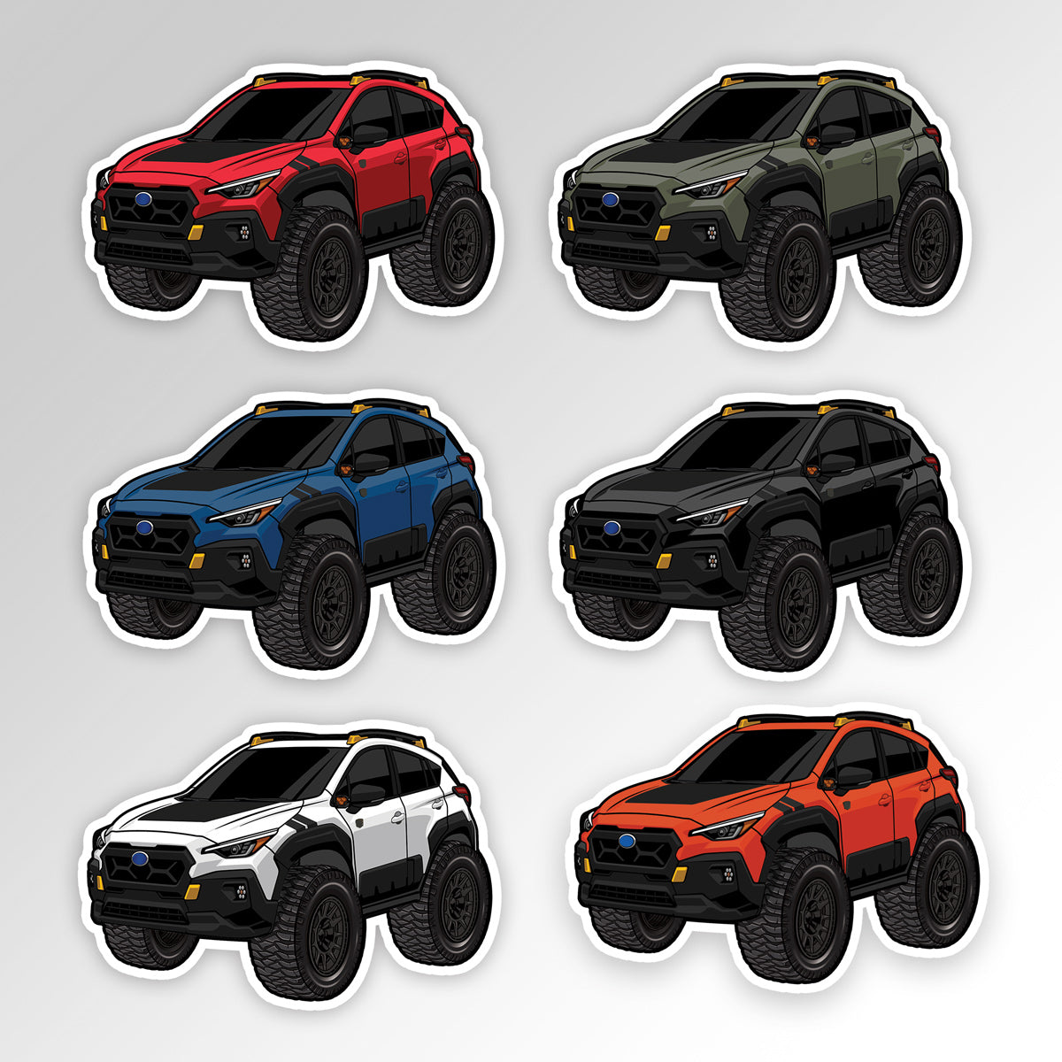 Offroad CARtoon Sticker