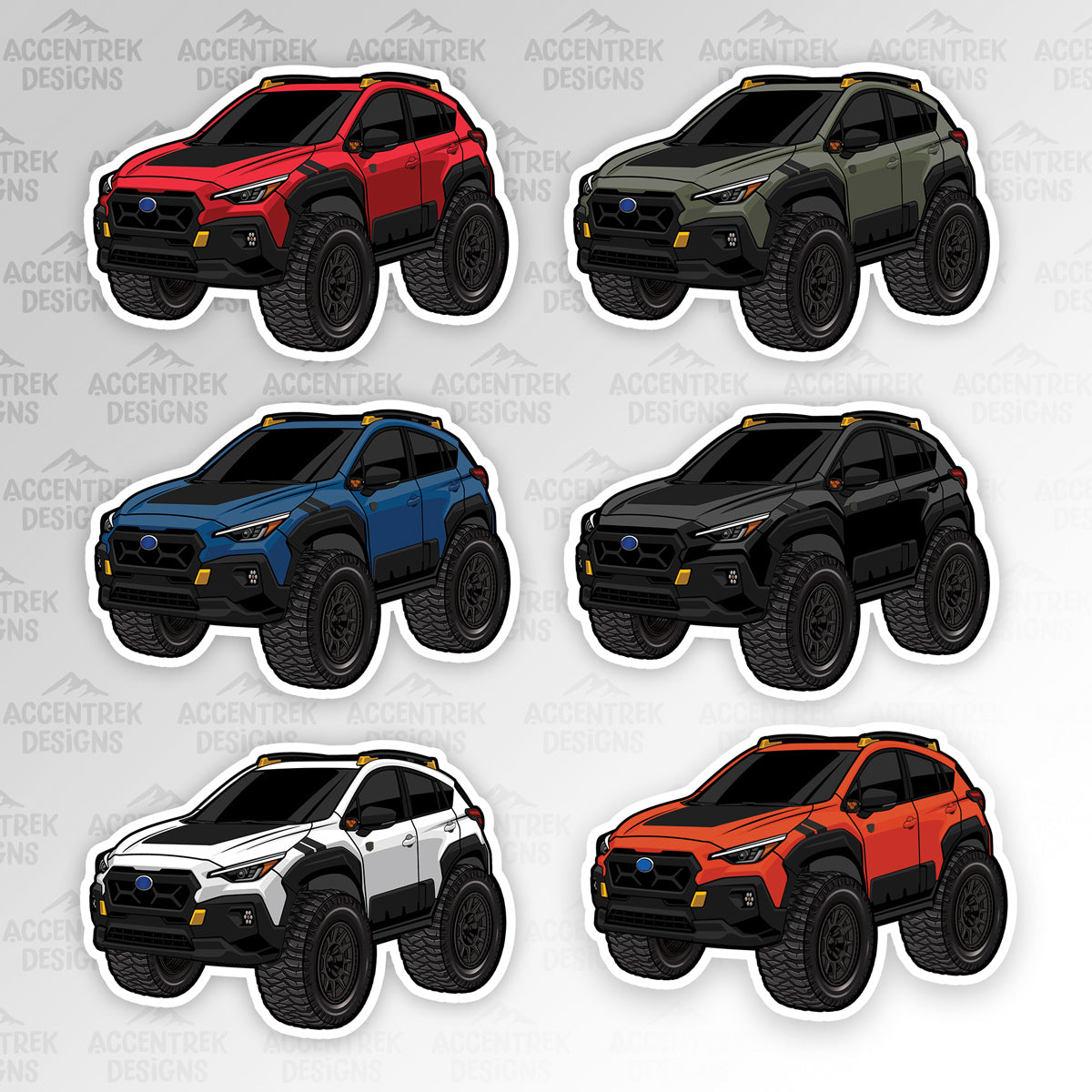 Offroad CARtoon Sticker Bundle (Pick Any 3)