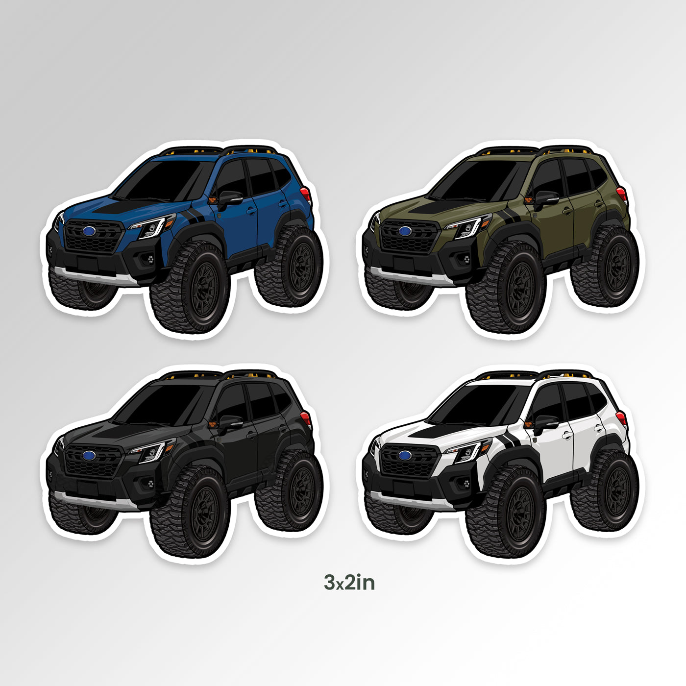 クロストレック カートゥーン ステッカー