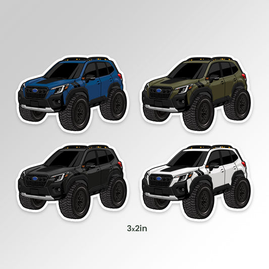 Forester Wilderness CARtoon Sticker