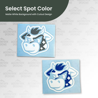 Subie Star Cow Decal