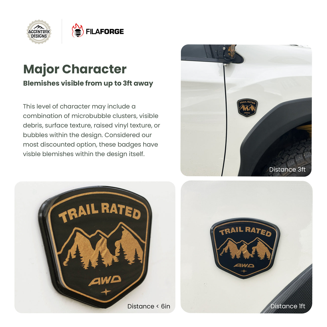 (Blemished) Trail Rated Badges of Honor Set