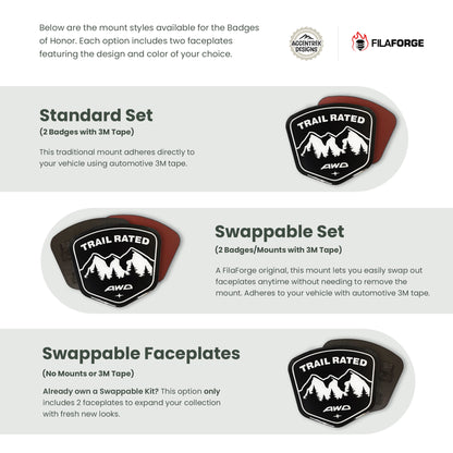 (Blemished) Trail Rated Badges of Honor Set