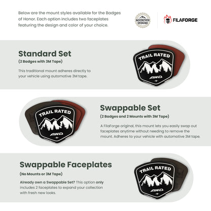 (Blemished) Trail Rated Badges of Honor Set