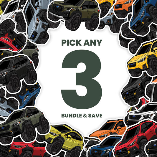 Offroad CARtoon Sticker Bundle (Pick Any 3)